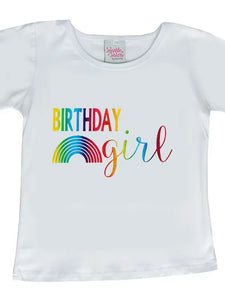 Sparkle Sisters - Rainbow Birthday Short Sleeve T-Shirt