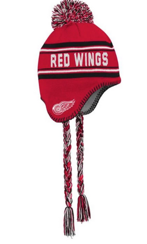 Outer Stuff - Red Wings Hat With Pom