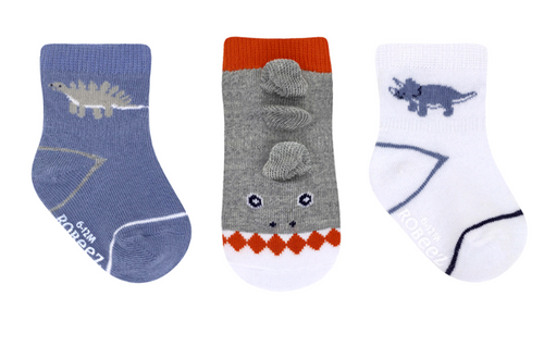 Robeez- Dinosaur Socks 3pk