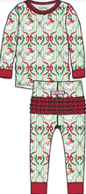 Load image into Gallery viewer, Ruffle Butts - Dear Santa Ruffle Bamboo Pajama
