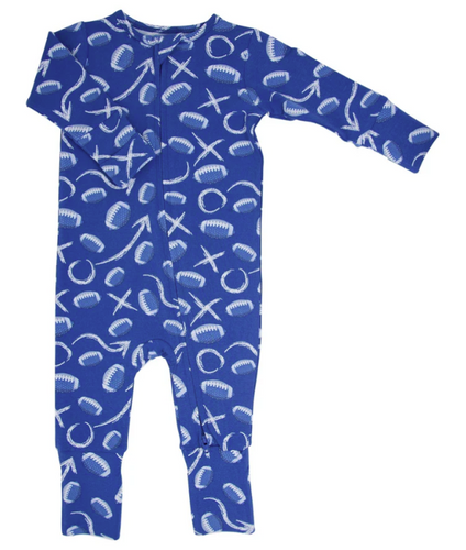 Sweet Bamboo - Football Allen Work Convertible Romper