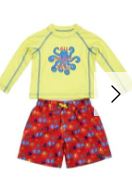 Load image into Gallery viewer, Swimsuit Station - Baby Boy Rash Guard Set (More Colors)
