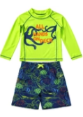 Load image into Gallery viewer, Swimsuit Station - Toddler Boy Rash Guard Set (More Colors)