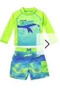 Load image into Gallery viewer, Swimsuit Station - Toddler Boy Rash Guard Set (More Colors)