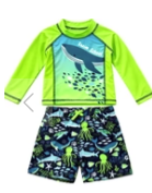 Load image into Gallery viewer, Swimsuit Station - Toddler Boy Rash Guard Set (More Colors)