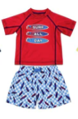 Load image into Gallery viewer, Swimsuit Station - Baby Boy Rash Guard Set (More Colors)