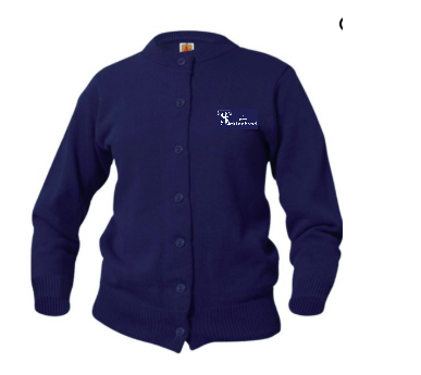St. Thecla - Heavy Weight Crew Cardigan w/ Logo