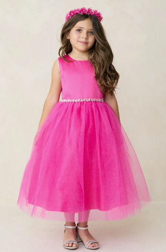 Tip Top - Rhinestone and Tulle Dress (More Colors)