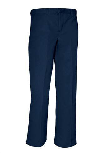 Tom Sawyer - Flat Front Adjustable Waist Pants Navy