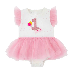 Mud Pie - 1st Birthday Tutu Bodysuit