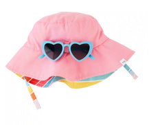 Load image into Gallery viewer, Mud Pie - Sunhat with Heart Glasses (More Styles)