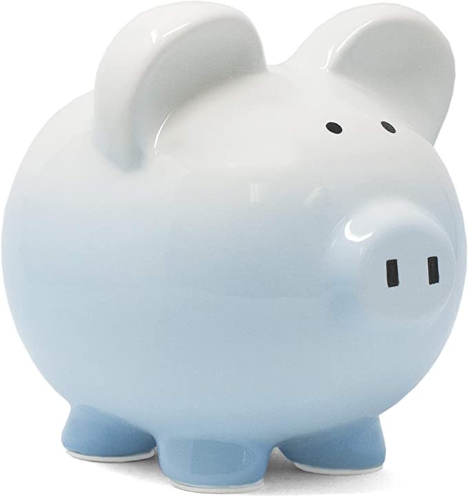 Child To Cherish - Blue Ombre Piggy Bank
