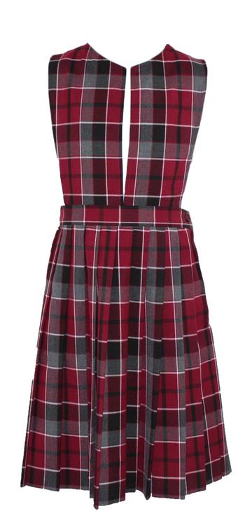 Plaid #550 V-Neck Knife Pleat Jumper