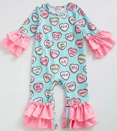 Clover Cottage - Candy Heart Romper