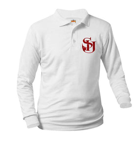 St. Isaac Long Sleeve Polo - White