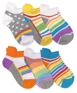 Jefferies - 6 Pack Low Cut Rainbow Socks