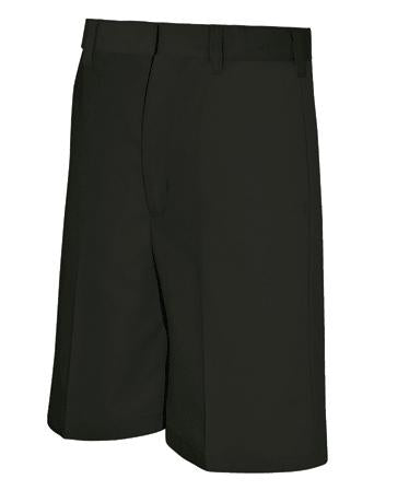 School Apparel - Boy Flat Front Adjustable Waist Shorts Black