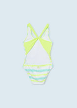 Load image into Gallery viewer, Mayoral - Lemon Striped Swimsuit