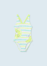 Load image into Gallery viewer, Mayoral - Lemon Striped Swimsuit