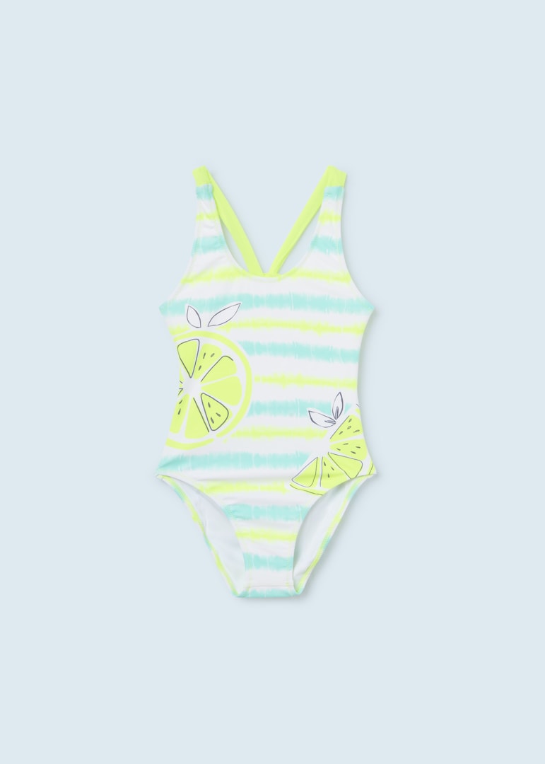 Mayoral - Lemon Striped Swimsuit