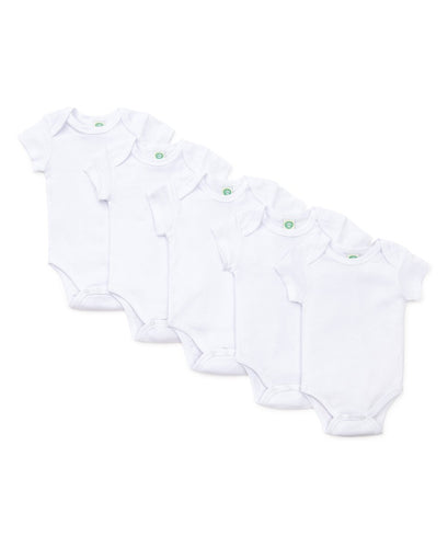 Little Me - 5 Pack Plain Onesies