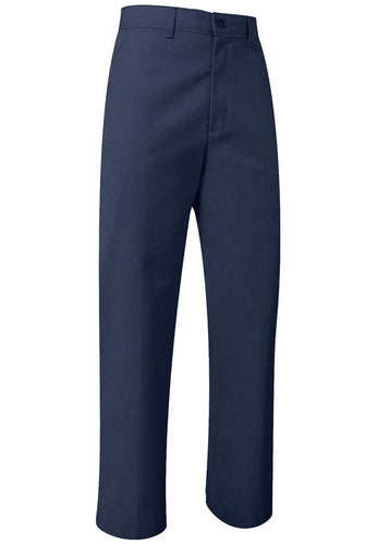 School Apparel - Girl Flat Front Adjustable Waist Pants Navy