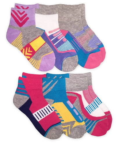 Jefferies - Girl 6 Pack Quarter Sport Socks