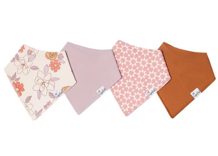 Copper Pearl - 4 Pack Bandana Bibs (More Styles)