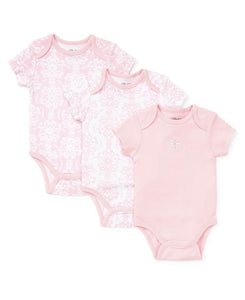 Little Me - 3 Pack Damask Scroll Onesies