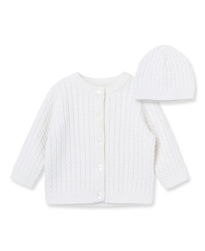 Little Me - Cable Sweater and Hat