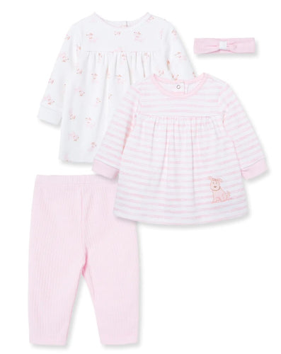 Little Me - 3 Piece Fluffy Love Tunic Set