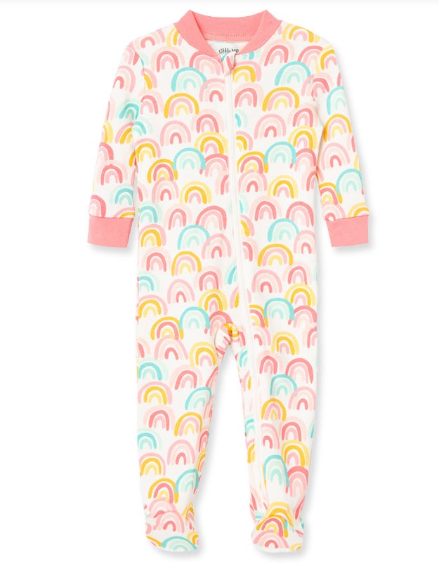 Little Me - Rainbow One Piece Pajama