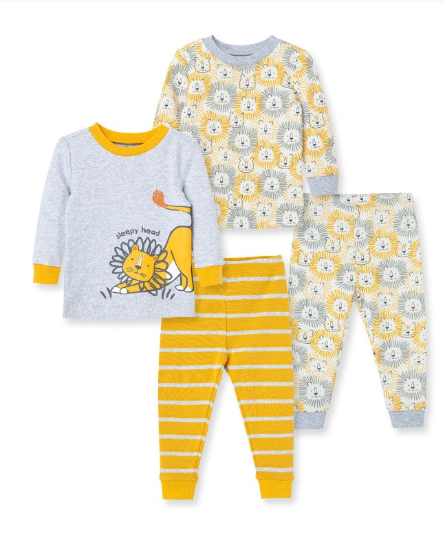 Little Me - 4 Piece Lion Pajama Set