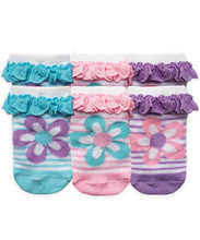 Load image into Gallery viewer, Jefferies - 3 Pack Daisy Eyelet Socks