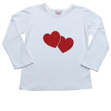 Load image into Gallery viewer, Sparkle Sisters - Double Heart Long Sleeve Shirt (More Colors)