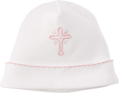 Mud Pie - Embroidered Cross Cap Pink