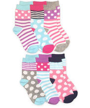 Load image into Gallery viewer, Jefferies - 6 Pack Dot &amp; Stripe Socks