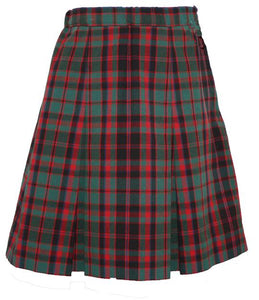 Plaid #58 Adjustable Waist Kick Pleat Skirt